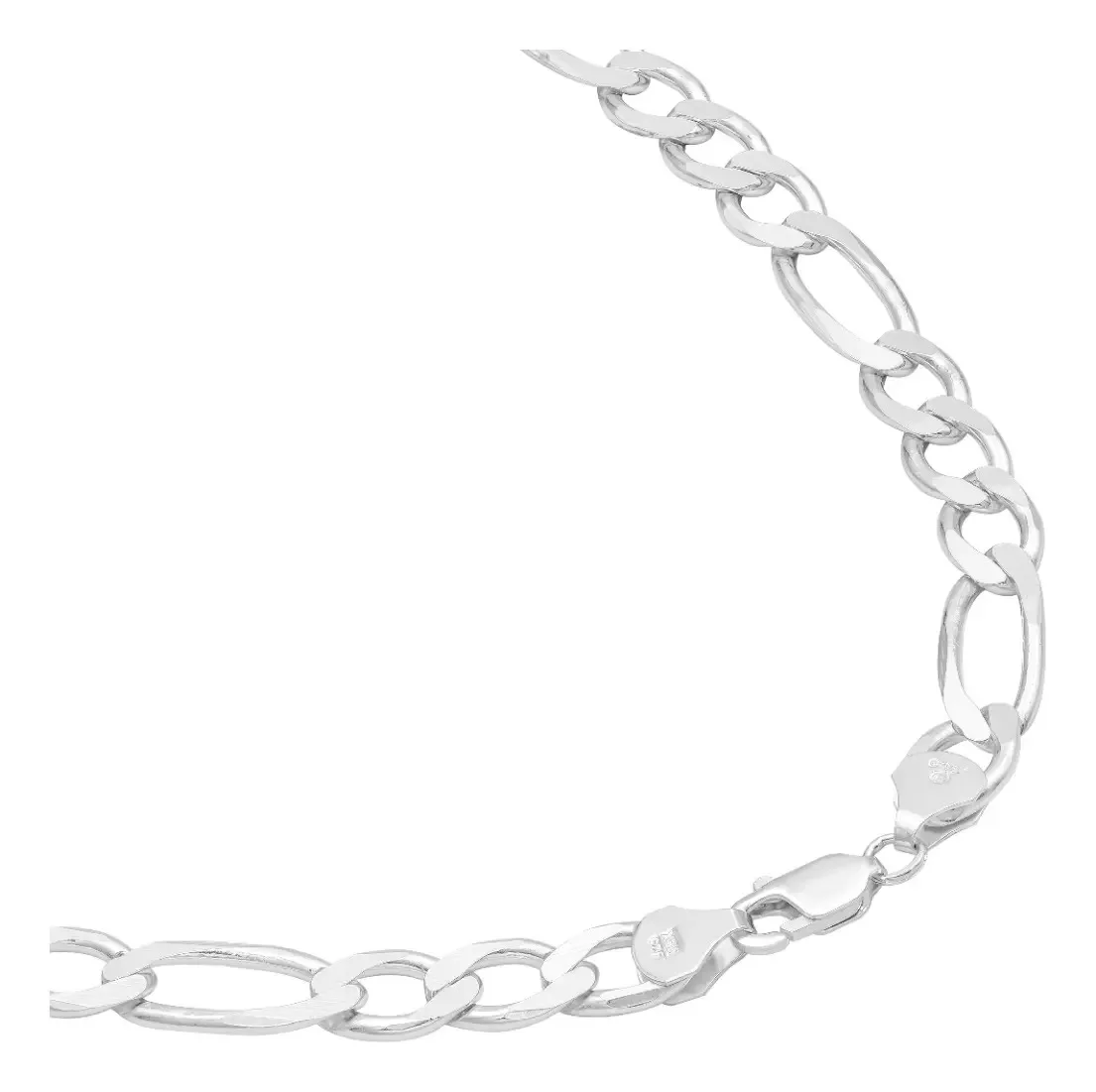 Cadena Figaro Plata 925 70cm Eslabón Grueso Hombre - Imagen 3