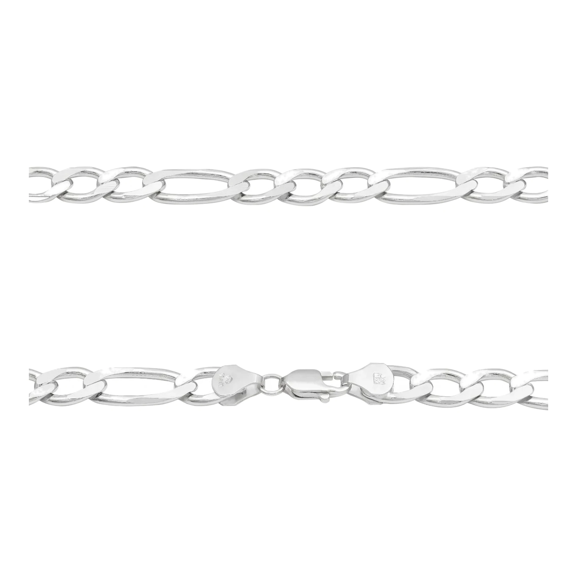 Cadena Figaro Plata 925 70cm Eslabón Grueso Hombre - Imagen 4