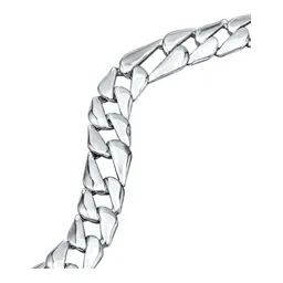 Cadena Fígaro Troquelada de Plata .925 de 11 mm y 57 cm Broche Caja - Imagen 2