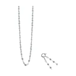 Cadena Granito Plata 925 Italiana 45cm Unisex - Imagen 1
