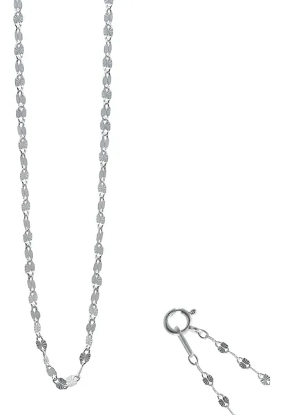 Cadena Granito Plata 925 Italiana 45cm Unisex - Imagen 1