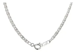 Cadena Marinera Diamantada Plata 925 45cm Unisex - Imagen 3