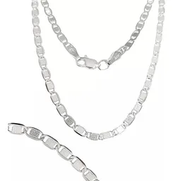 Cadena Marinera Plata .925 4mm 50cm Unisex - Imagen 1