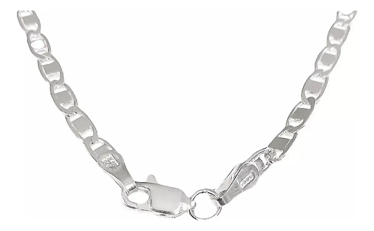 Cadena Marinera Plata .925 4mm 50cm Unisex - Imagen 2