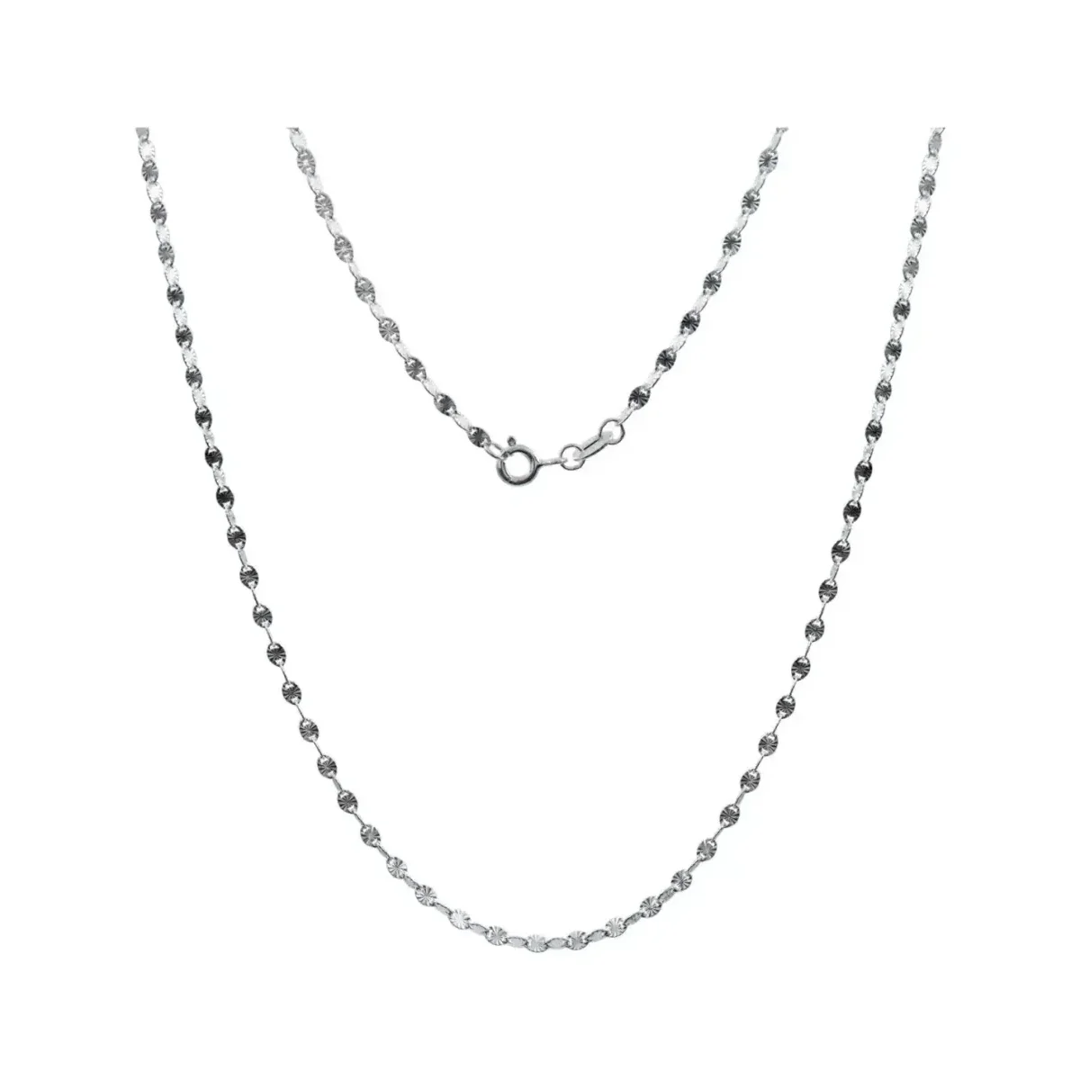 Cadena Marinera Plata .925 Sólida Diamantada 55cm para hombre, eslabón ancla. Joyería de plata 925 para hombre, estilo urbano