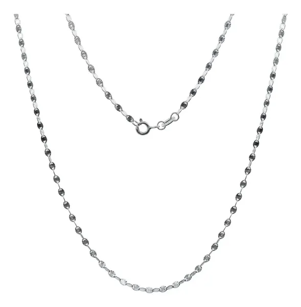 Cadena Marinera Plata 925 Sólida Diamantada 55cm - Imagen 1