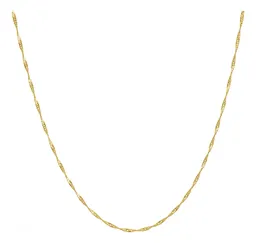 Cadena Oro 10k Eslabón Singapur 45cm para Mujer - Imagen 2