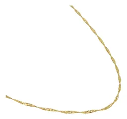 Cadena Oro 10k Eslabón Singapur 45cm para Mujer - Imagen 3