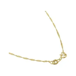 Cadena Oro 10k Eslabón Singapur 45cm para Mujer - Imagen 4