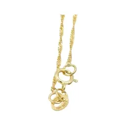 Cadena Oro 10k Eslabón Singapur 45cm para Mujer - Imagen 5