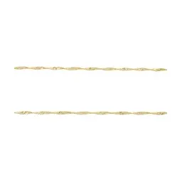 Cadena Oro 10k Eslabón Singapur 45cm para Mujer - Imagen 6