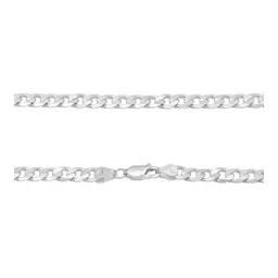 Cadena Plata .925 Barbada Cubana 55cm Hombre - Imagen 4
