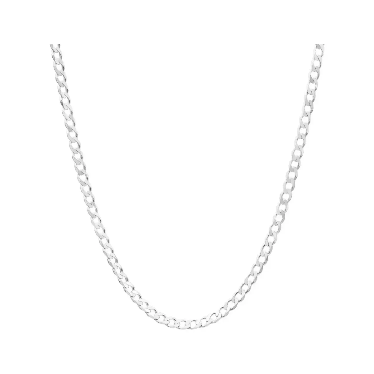 Cadena plata .925 cubana barbada 60cm hombre, eslabones gruesos, plata nacional pulida, diseño moderno estilo urbano y atrevi