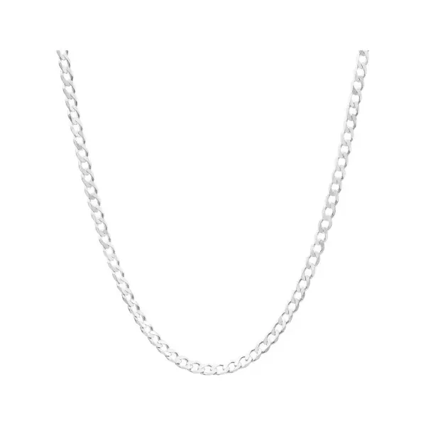 Cadena Plata 925 Barbada Cubana 60cm para Hombre - Imagen 1