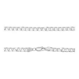 Cadena Plata 925 Barbada Cubana 60cm para Hombre - Imagen 4