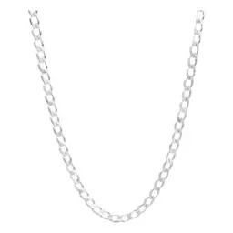 Cadena Plata 925 Barbada Cubana Hombre 60 cm - Imagen 1
