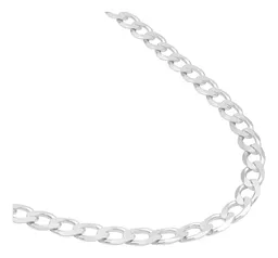 Cadena Plata 925 Barbada Cubana Hombre 60 cm - Imagen 2