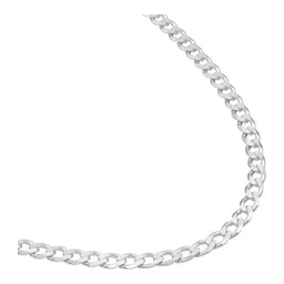 Cadena Plata 925 Barbada Cubana para Hombre 55cm - Imagen 3