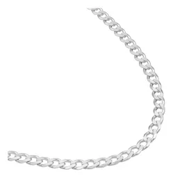 Cadena Plata 925 Barbada Cubana para Hombre 55cm - Imagen 3