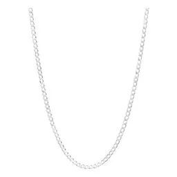 Cadena Plata 925 Barbada Cubana para Hombre 65cm - Imagen 1