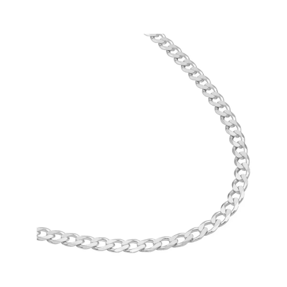 Cadena Plata 925 Barbada Cubana para Hombre 65cm - Imagen 3