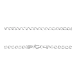 Cadena Plata 925 Barbada Cubana para Hombre 65cm - Imagen 4