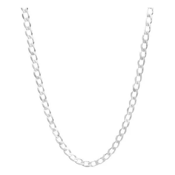 Cadena Plata 925 Barbada Cubana Robusta de 65cm para Hombre - Imagen 1