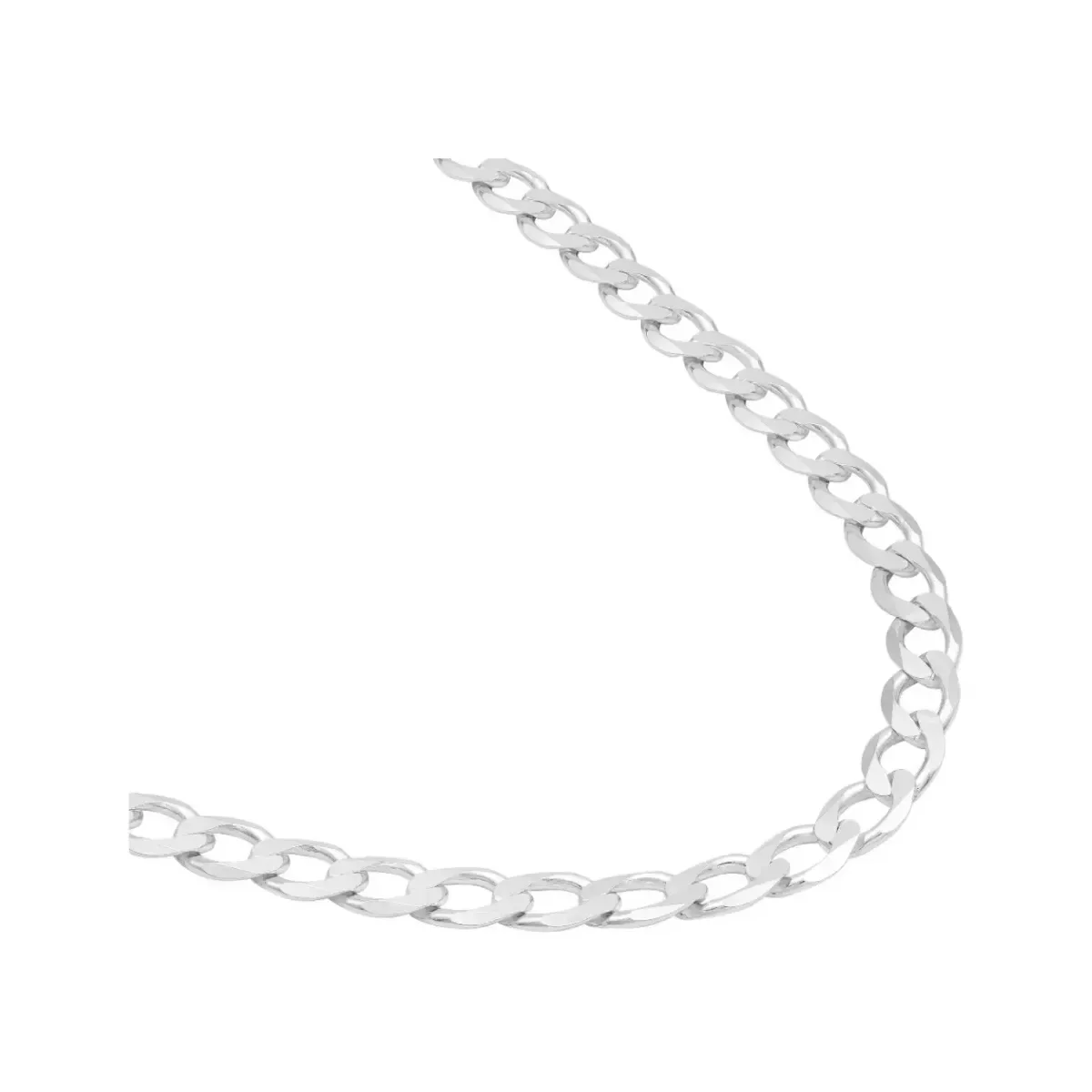 Cadena Plata 925 Barbada Cubana Robusta de 65cm para Hombre - Imagen 2
