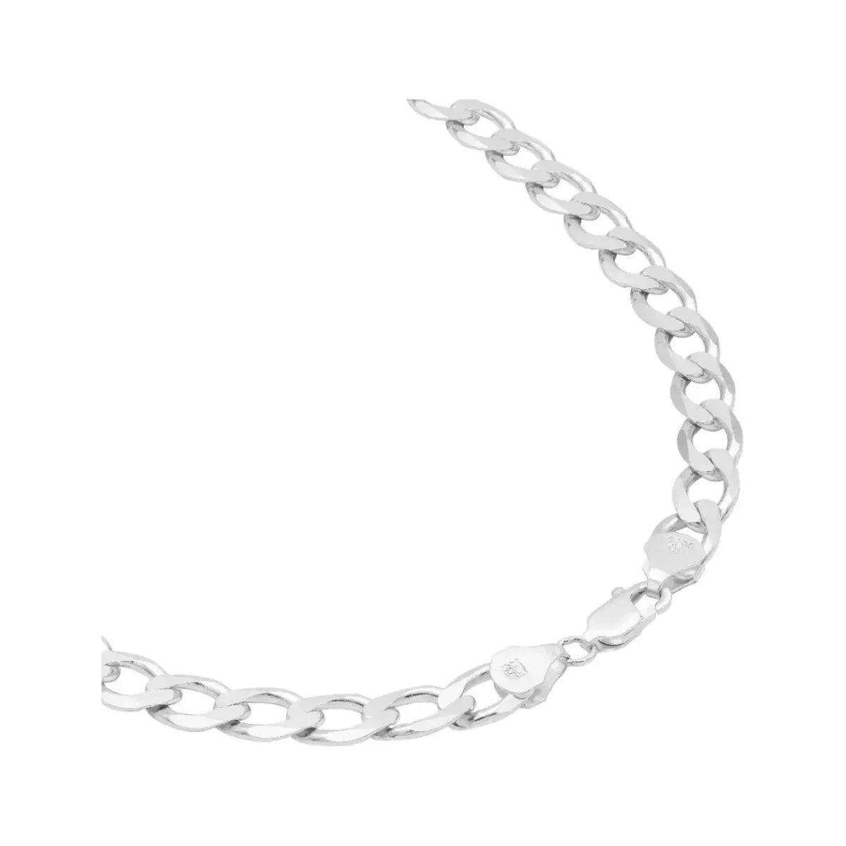 Cadena Plata 925 Barbada Cubana Robusta de 65cm para Hombre - Imagen 3