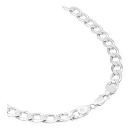 Cadena Plata 925 Barbada Cubana Sólida Gruesa 70cm para Hombre - Imagen 3