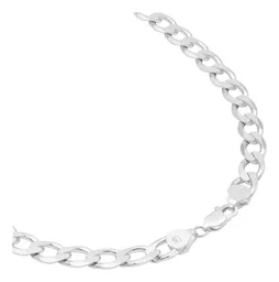 Cadena Plata 925 Barbada Cubana Sólida Gruesa 70cm para Hombre - Imagen 3