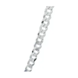 Cadena Plata 925 Cuba Gruesa Diamantada 65cm para Hombre - Imagen 4