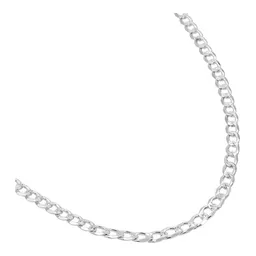 Cadena Plata .925 Cubana Barbada Diamantada Hombre 50cm - Imagen 4