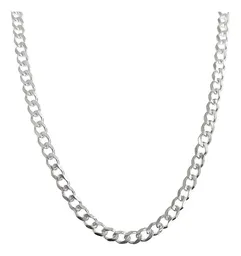 Cadena Plata 925 Cubana Barbada para Hombre 50cm - Imagen 2