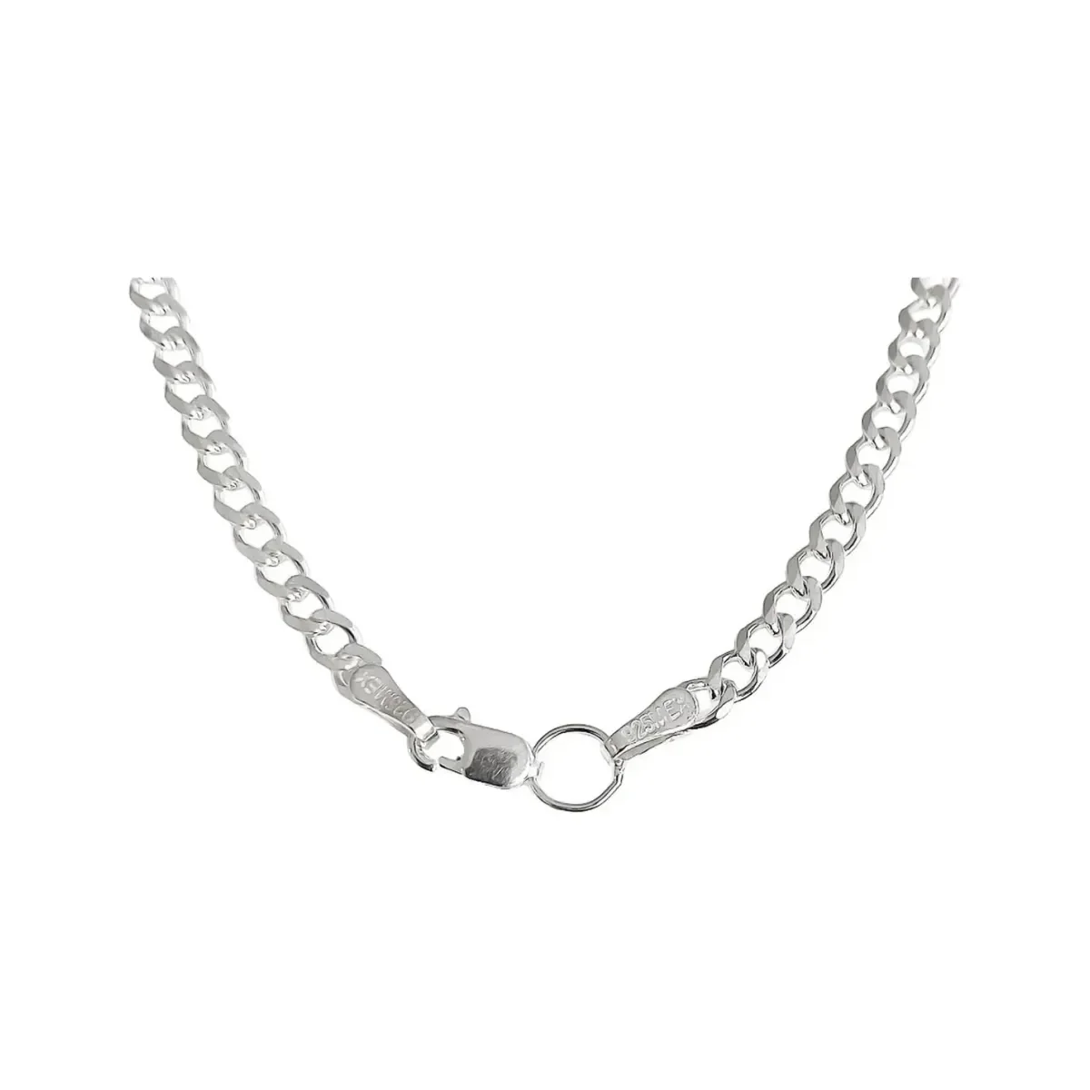 Cadena Plata 925 Cubana Barbada para Hombre 50cm - Imagen 3