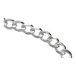 Cadena Plata 925 Cubana Barbada para Hombre 50cm - Imagen 5