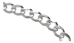 Cadena Plata 925 Cubana Barbada para Hombre 50cm - Imagen 4