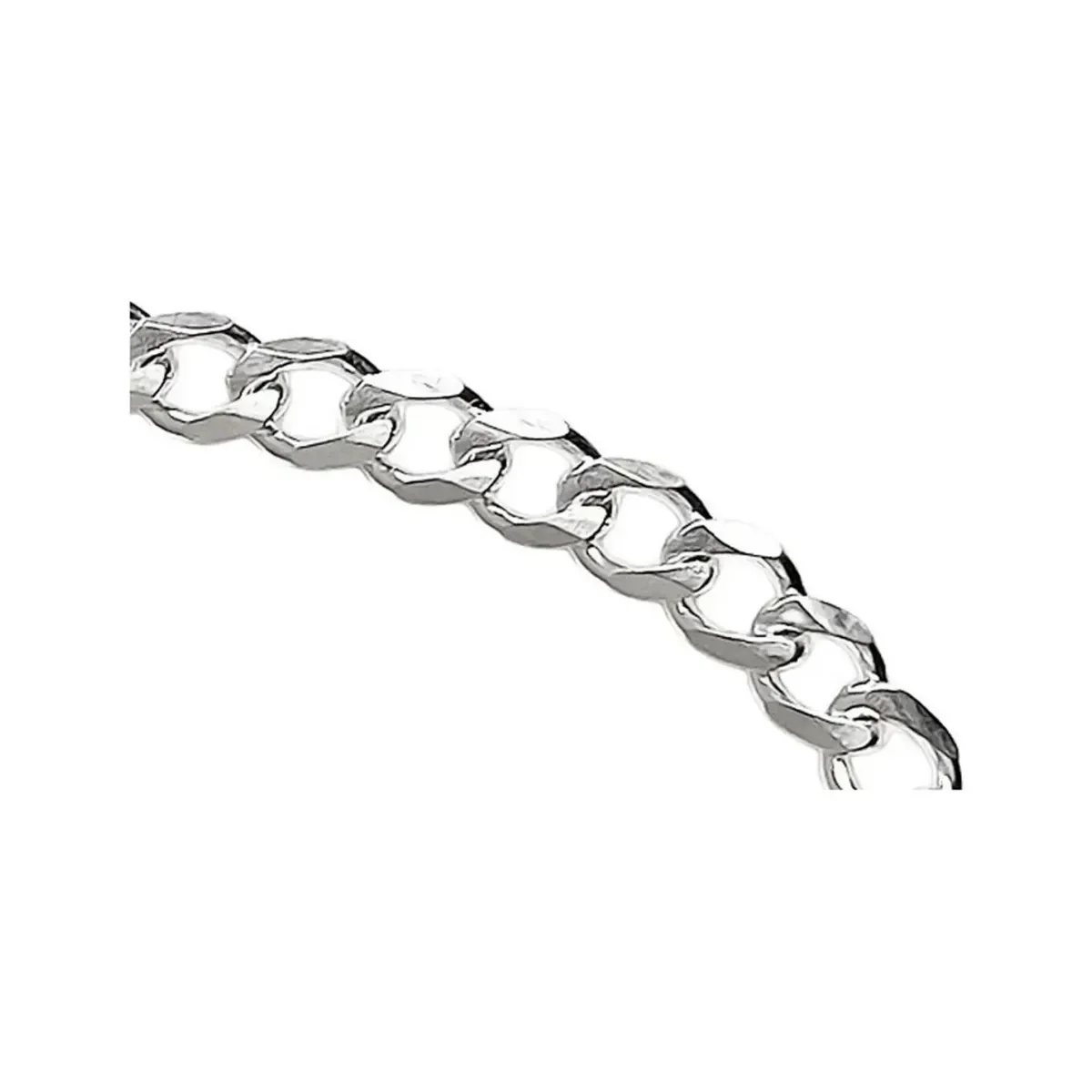 Cadena Plata 925 Cubana Barbada para Hombre 50cm - Imagen 4