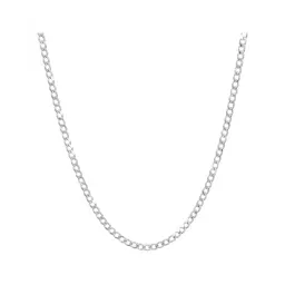 Cadena Plata 925 Cubana Diamantada 50cm para Hombre 4 - Imagen 1