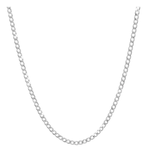Cadena Plata 925 Cubana Diamantada 50cm para Hombre - Imagen 1