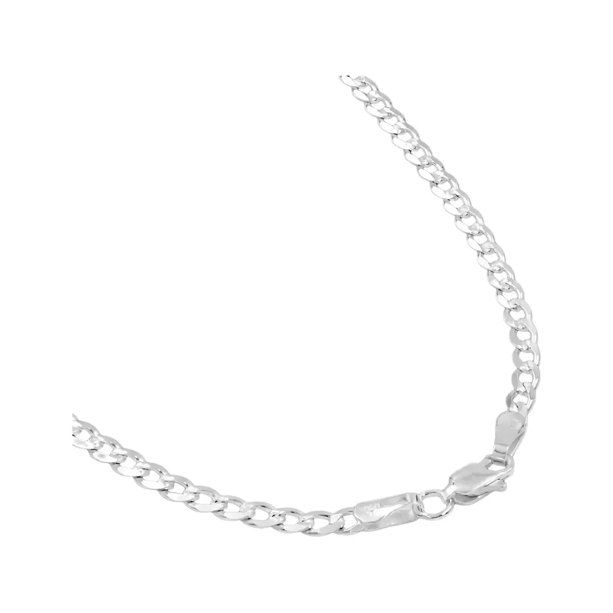 Cadena Plata 925 Cubana Diamantada 50cm para Hombre 4 - Imagen 3
