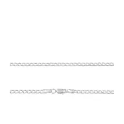 Cadena Plata 925 Cubana Diamantada 50cm para Hombre 4 - Imagen 4