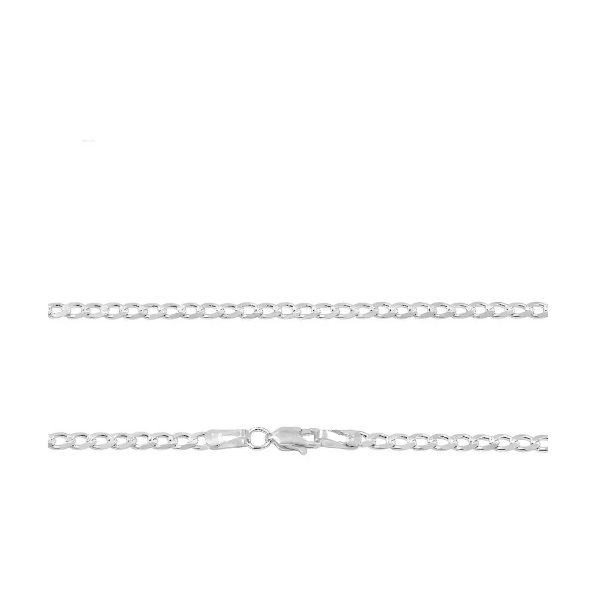 Cadena Plata 925 Cubana Diamantada 50cm para Hombre 4 - Imagen 4
