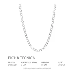 Cadena Plata 925 Cubana Diamantada 50cm para Hombre 7 - Imagen 5