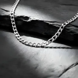 Cadena Plata 925 Cubana Diamantada 50cm para Hombre 7 - Imagen 6