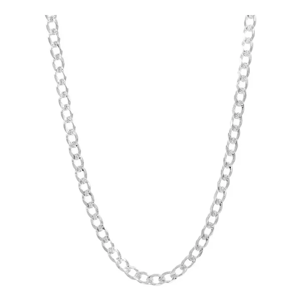Cadena Plata 925 Cubana Diamantada 55cm para Hombre - Imagen 1