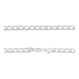 Cadena Plata 925 Cubana Diamantada 60cm para Hombre 7 - Imagen 4