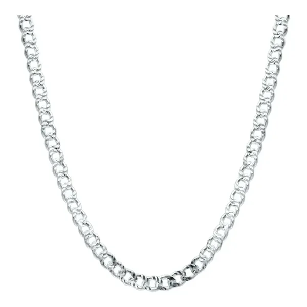 Cadena Plata .925 Cubana Diamantada 60cm Uso Diario - Imagen 1