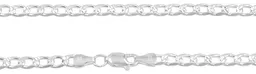 Cadena Plata 925 Cubana Diamantada 65cm para Hombre - Imagen 4