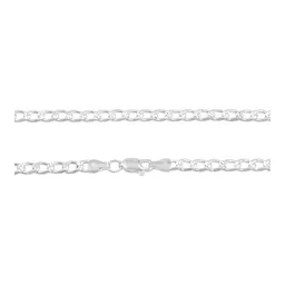 Cadena Plata 925 Cubana Diamantada 65cm para Hombre - Imagen 5